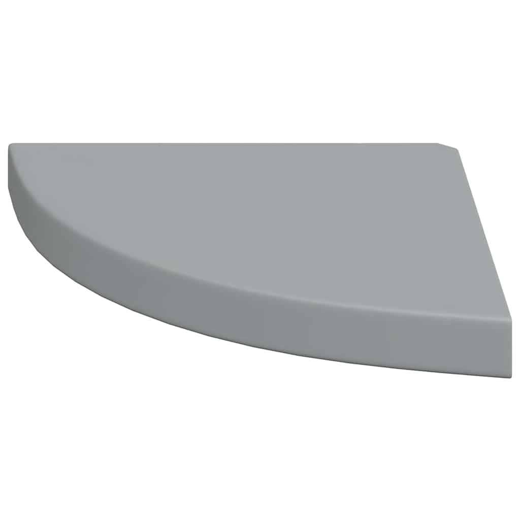 vidaXL Ράφι Τοίχου Γωνιακό Γκρι 35x35x3,8 εκ. από MDF