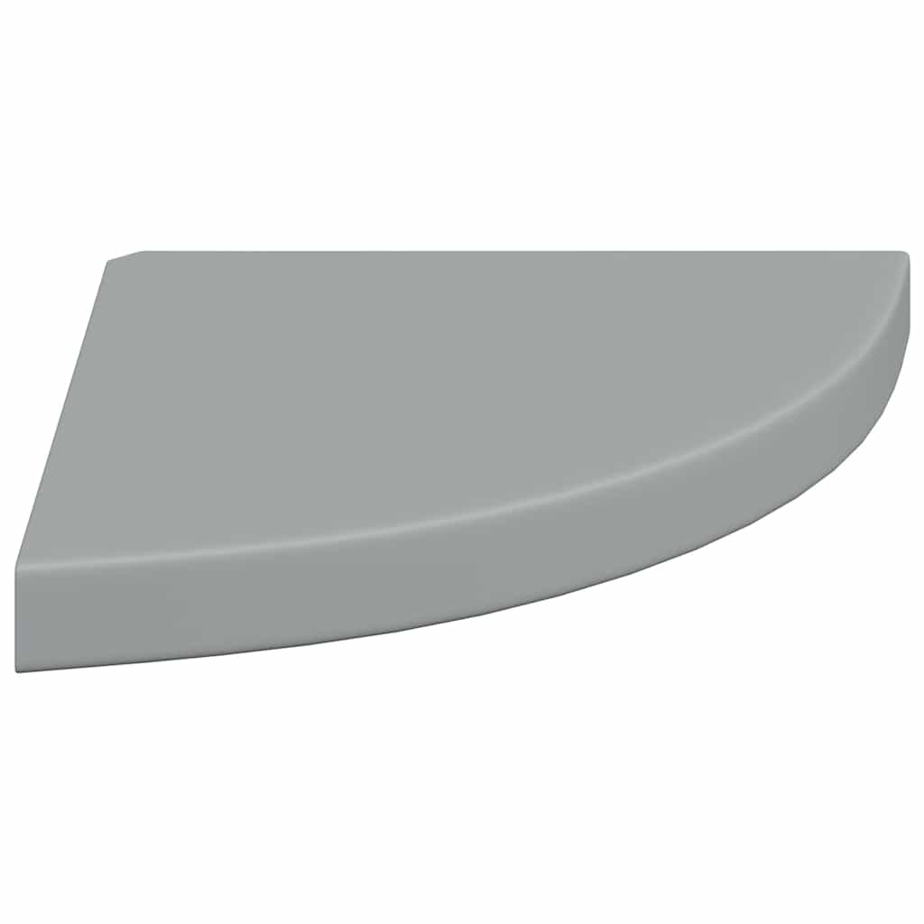 vidaXL Ράφι Τοίχου Γωνιακό Γκρι 35x35x3,8 εκ. από MDF