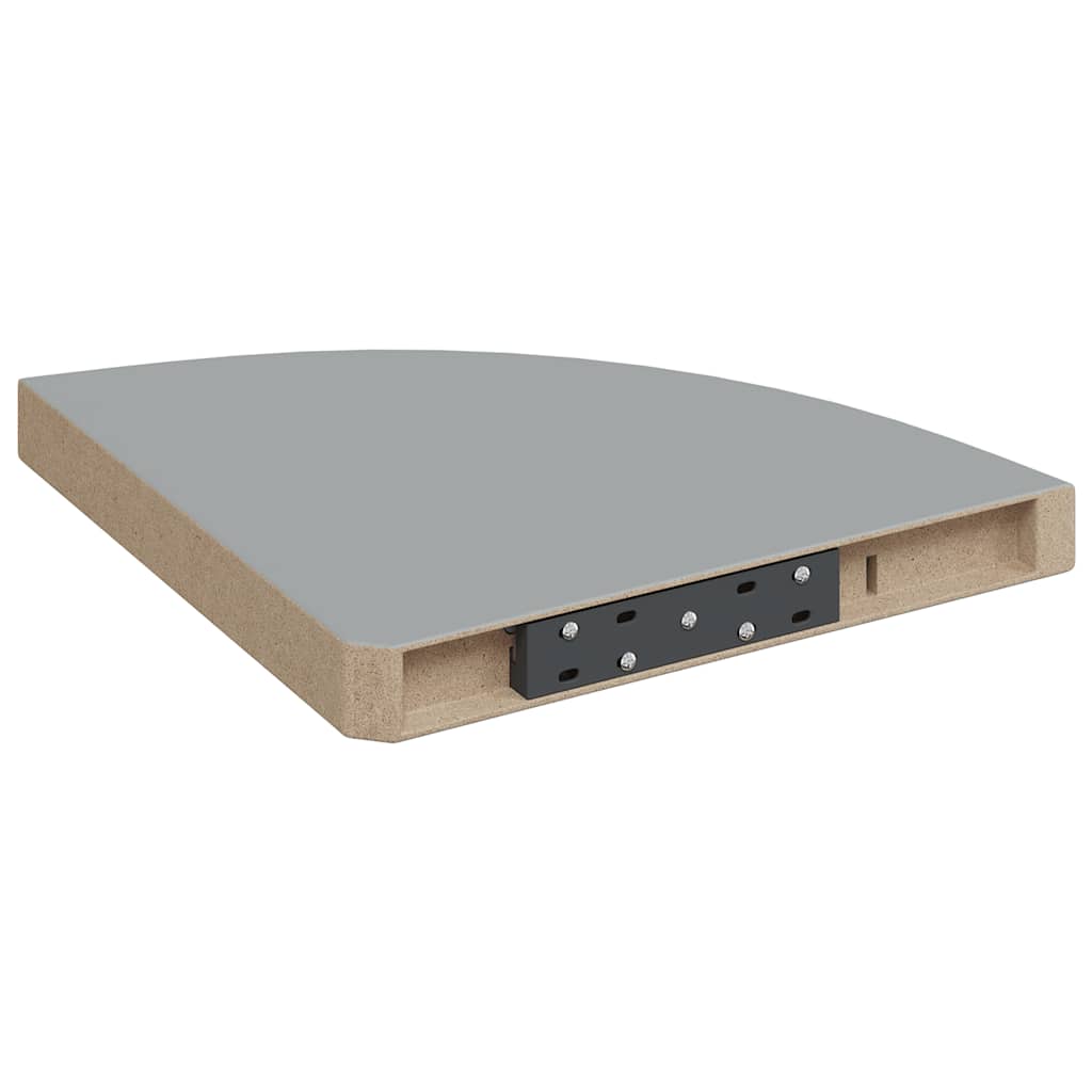 vidaXL Ράφι Τοίχου Γωνιακό Γκρι 35x35x3,8 εκ. από MDF