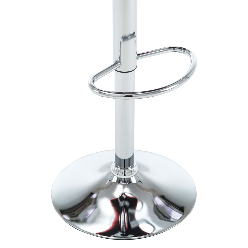 vidaXL Σκαμπό Μπαρ 2 τεμ. Λευκά από Συνθετικό Δέρμα