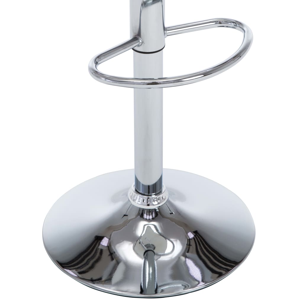 vidaXL Σκαμπό Μπαρ 2 τεμ. Λευκά από Συνθετικό Δέρμα