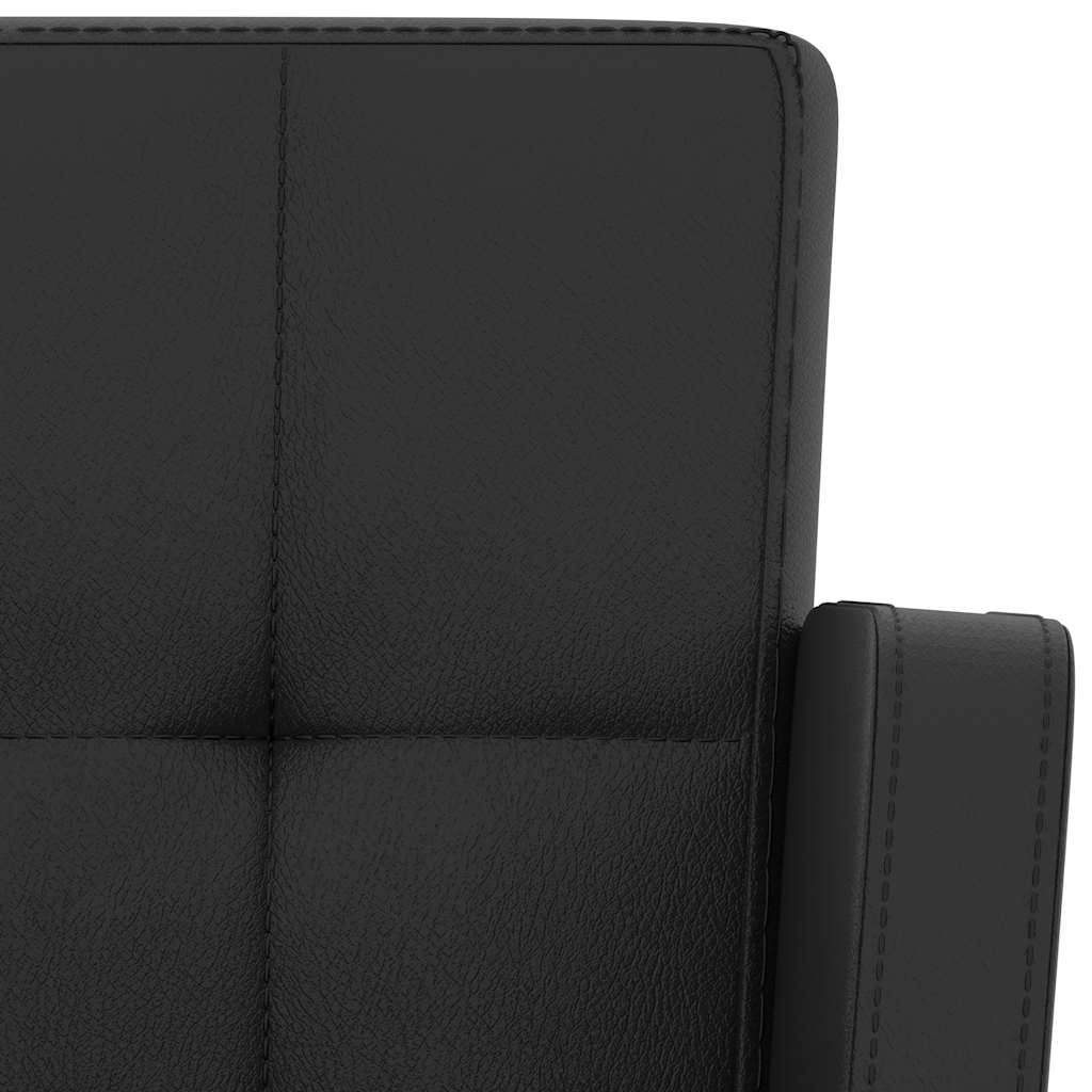 vidaXL Σκαμπό Μπαρ 2 τεμ. Μαύρα από Συνθετικό Δέρμα