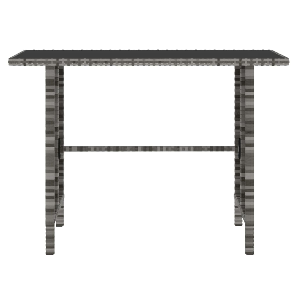 vidaXL Σετ Τραπεζαρίας Κήπου 4 τεμ. Γκρι Συνθετικό Ρατάν με Μαξιλάρια