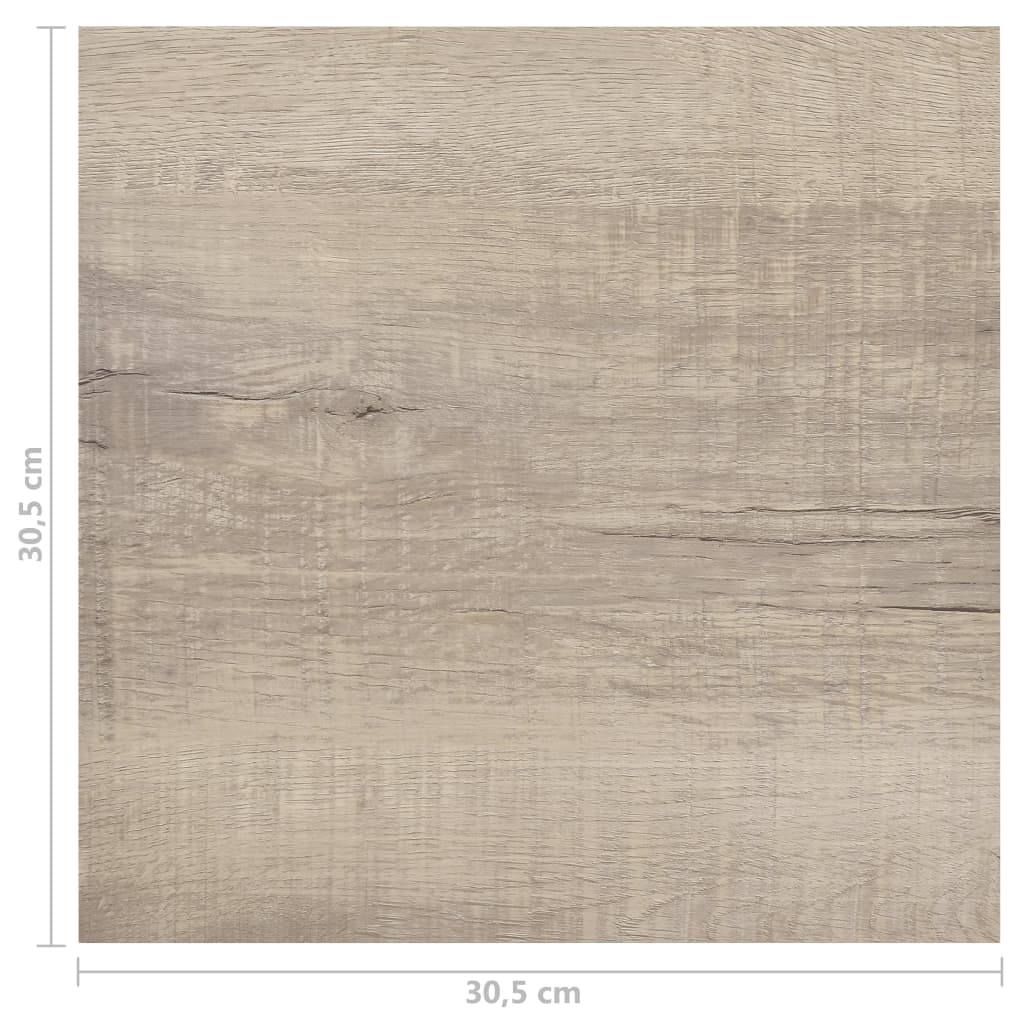 vidaXL Δάπεδο Αυτοκόλλητο Taupe 55 τεμ. 5,11 μ² από PVC