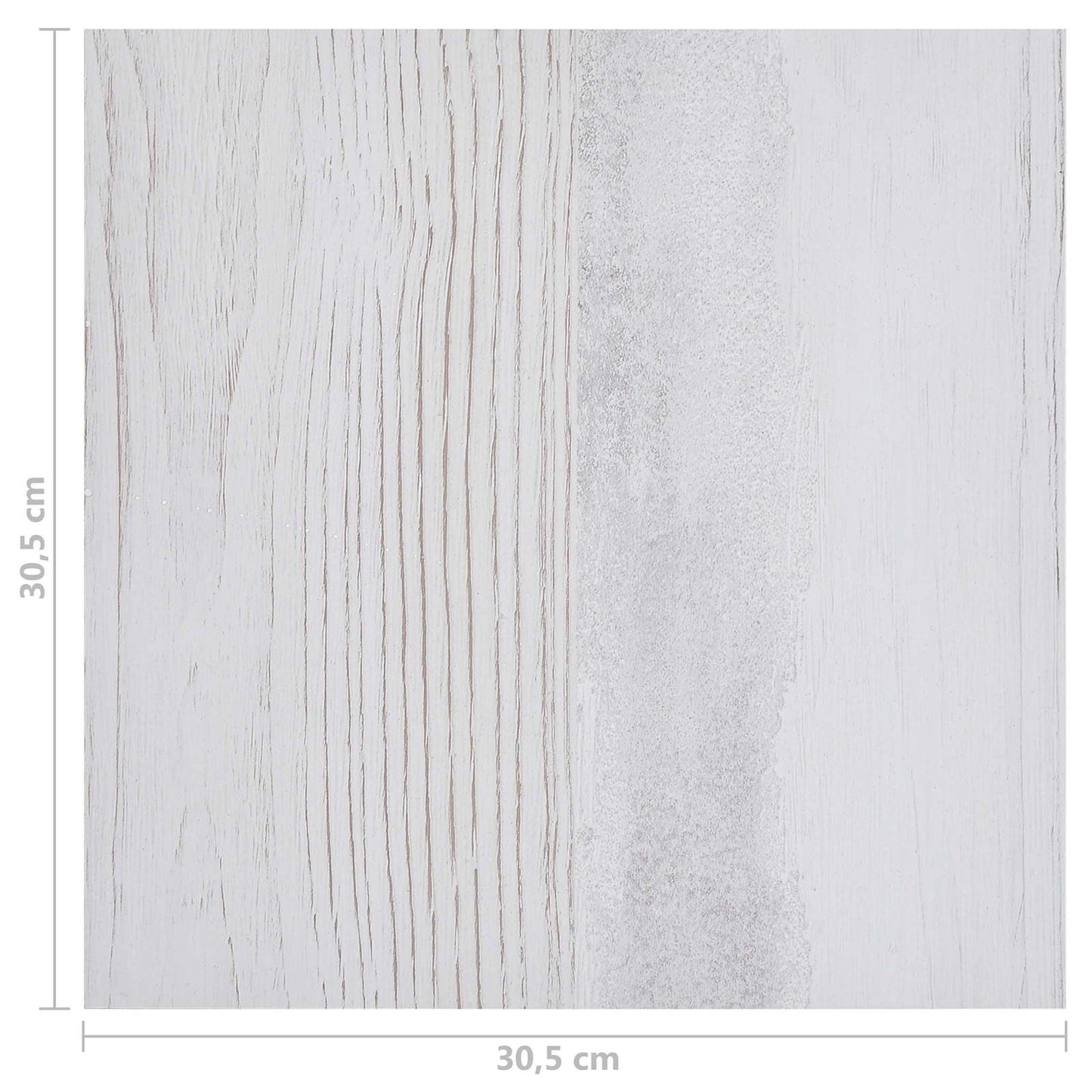 vidaXL Πλάκες Δαπέδου 5,11 τ.μ. 55 pcs PVC Λευκό και Ανοιχτό Γκρι