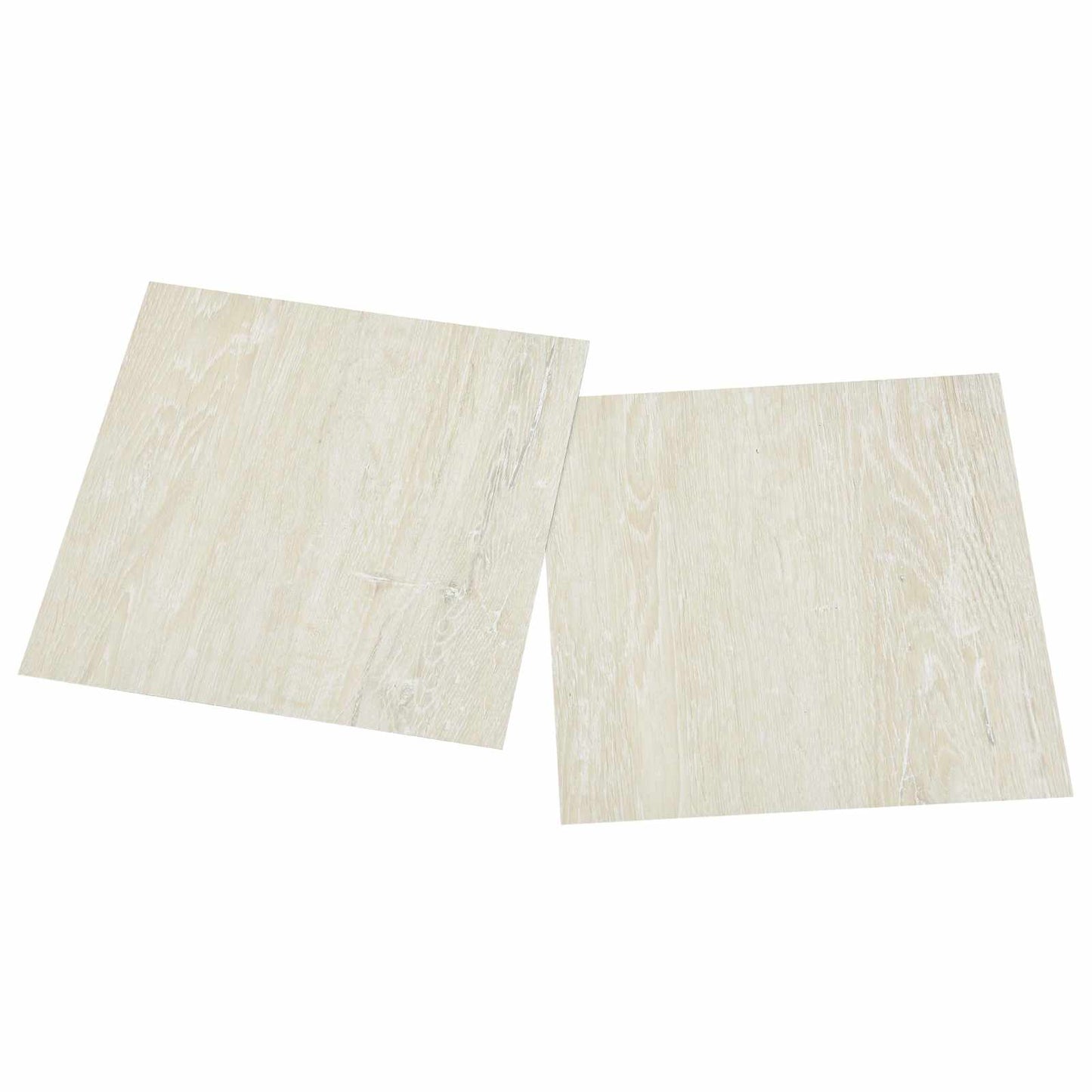vidaXL Πλάκες Δαπέδου 5,11 τ.μ. 55 pcs PVC Λευκό κρεμ