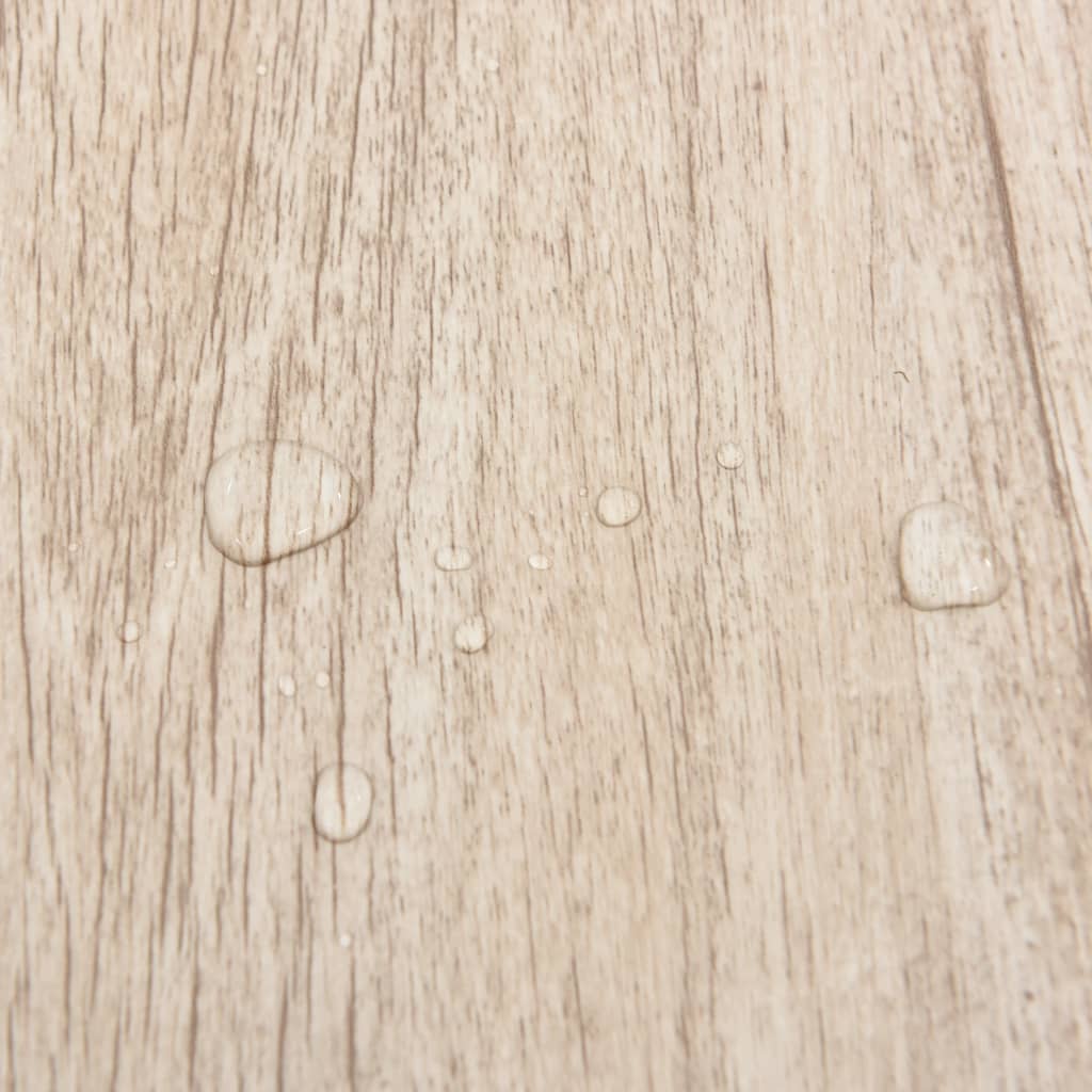 vidaXL Δάπεδο Αυτοκόλλητο Ανοιχτό Καφέ 55 τεμ. 5,11 μ² από PVC