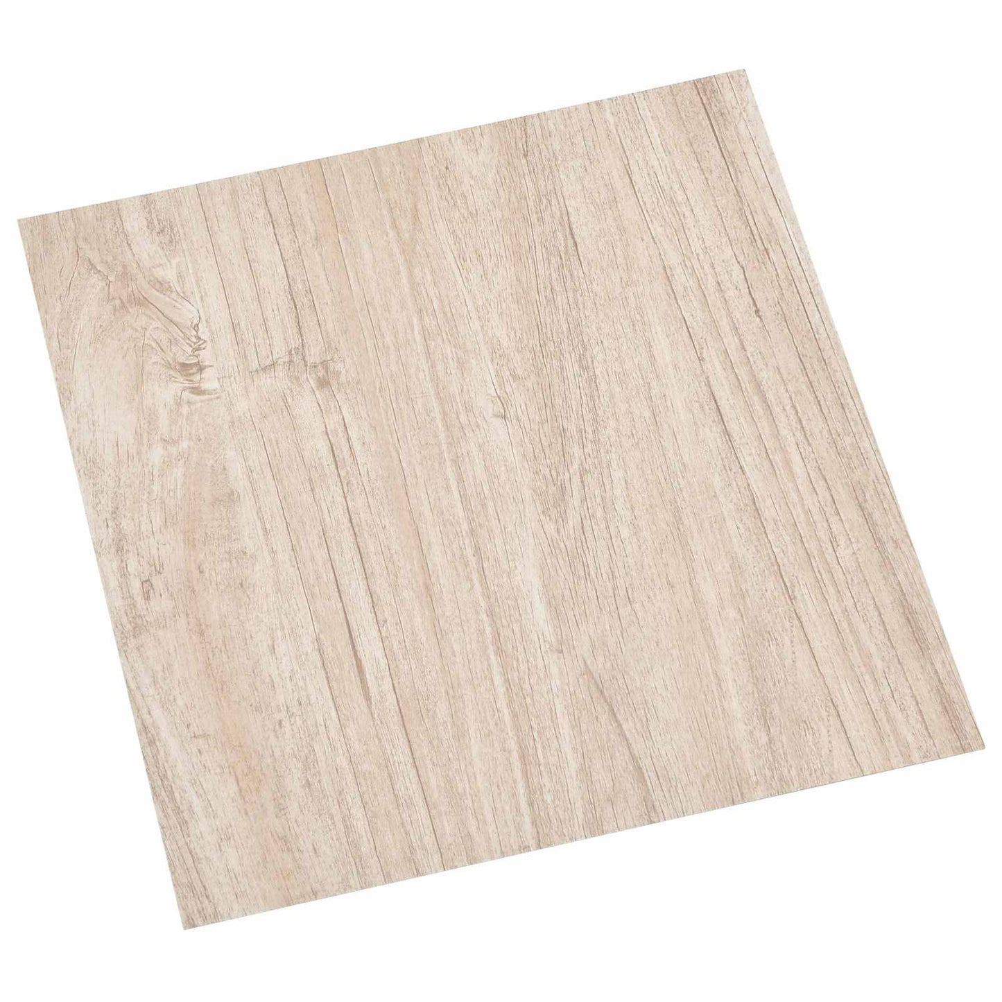 vidaXL Πλάκες Δαπέδου 5,11 τ.μ. 55 pcs PVC Λευκό και Ξύλινο Χρώμα