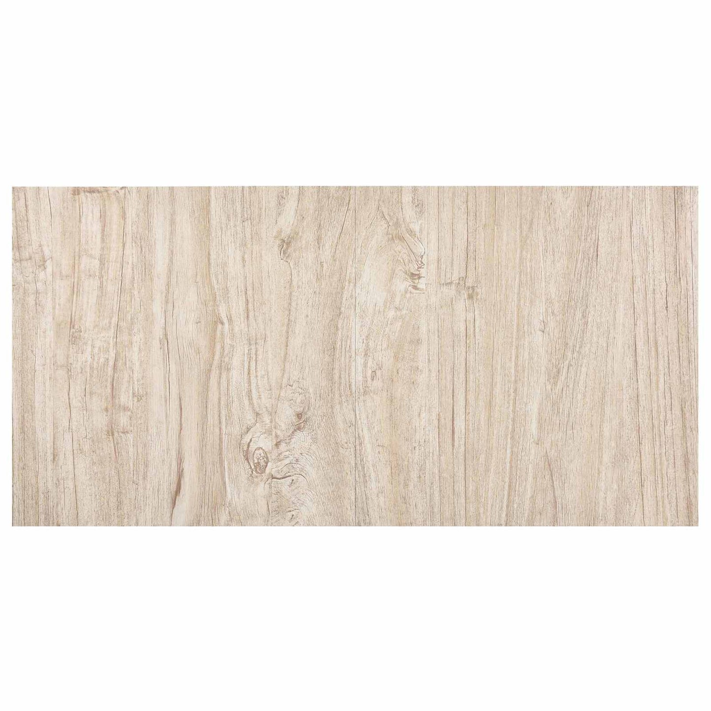 vidaXL Πλάκες Δαπέδου 5,11 τ.μ. 55 pcs PVC Λευκό και Ξύλινο Χρώμα