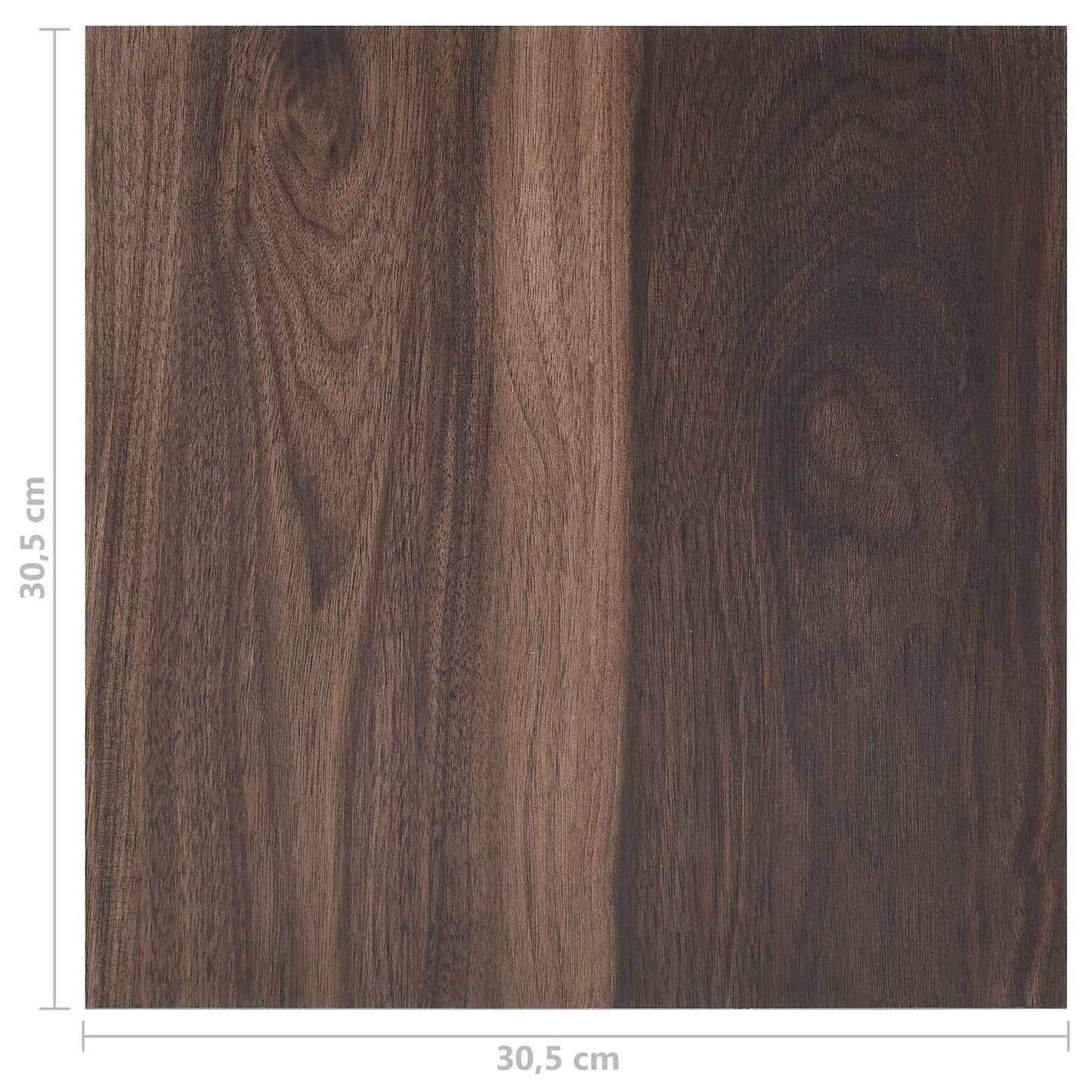 vidaXL Πλάκες Δαπέδου 55 pcs Σκούρο Καφέ 5,11 m² PVC