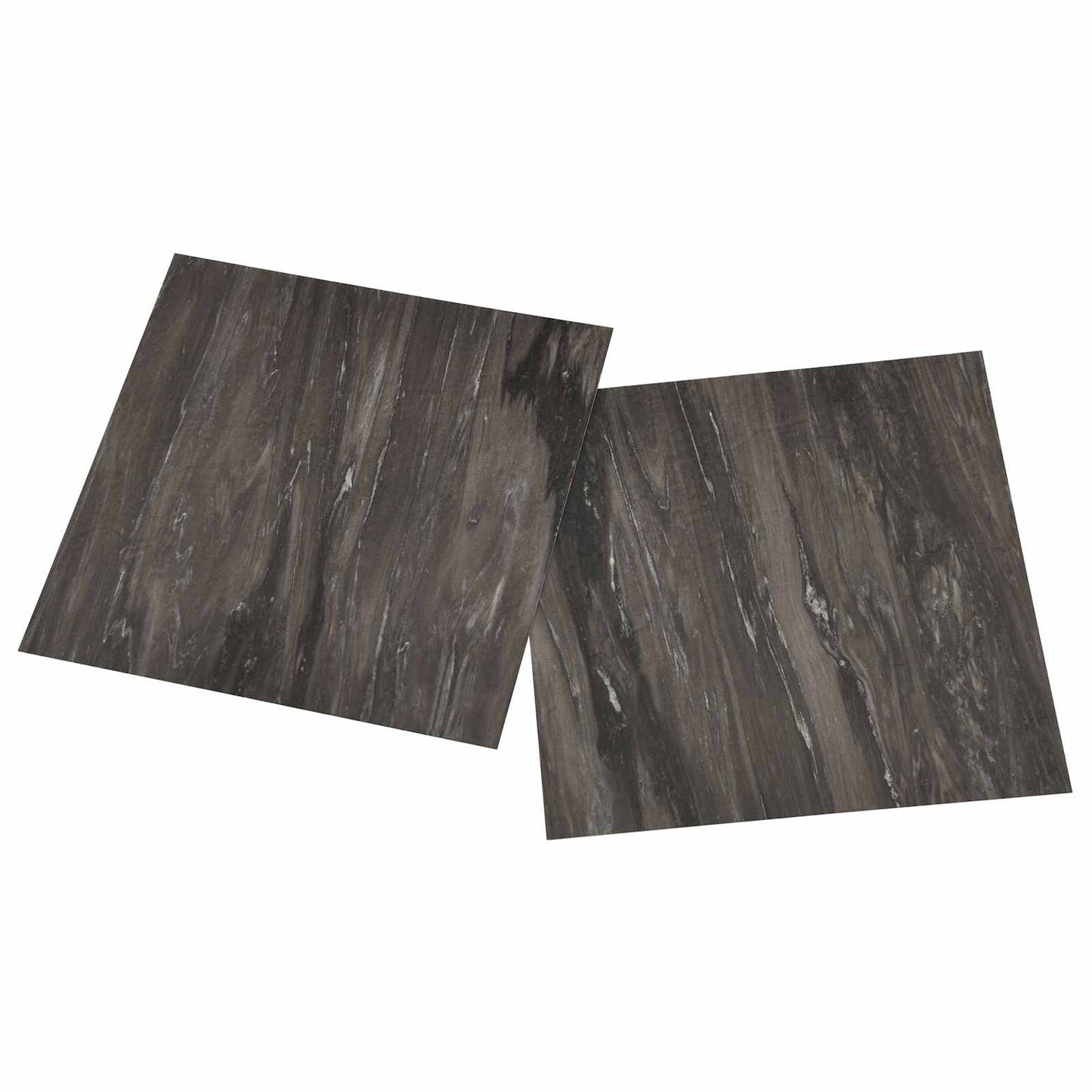 vidaXL Πλάκες Δαπέδου 55 pcs Σκούρο Γκρι 5,11 τ.μ. PVC
