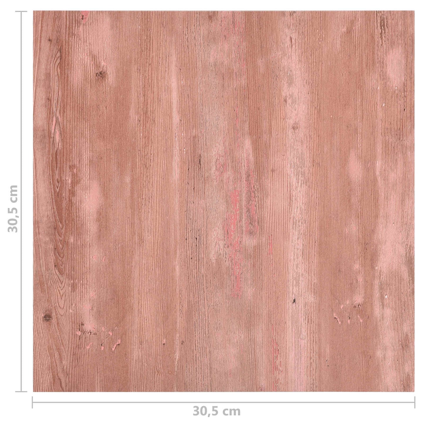 vidaXL Πλάκες Δαπέδου 55 pcs Κόκκινο 5,11 m² PVC