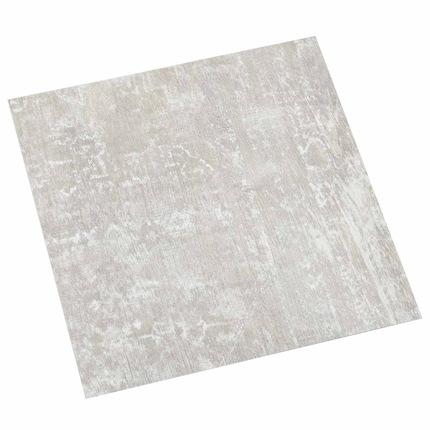 vidaXL Πλάκες Δαπέδου 5,11 τ.μ. 55 pcs PVC Λευκό και Ξύλο