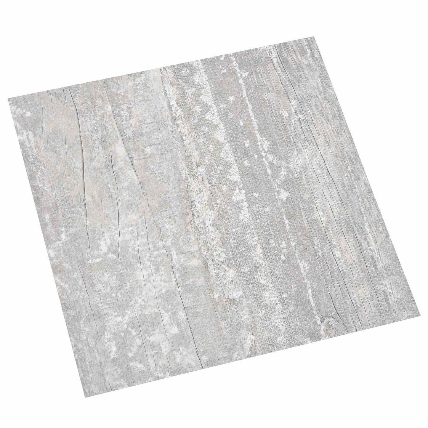 vidaXL Πλάκες Δαπέδου 5,11 τ.μ. 55 pcs PVC Ανοιχτό Γκρι και Λευκό