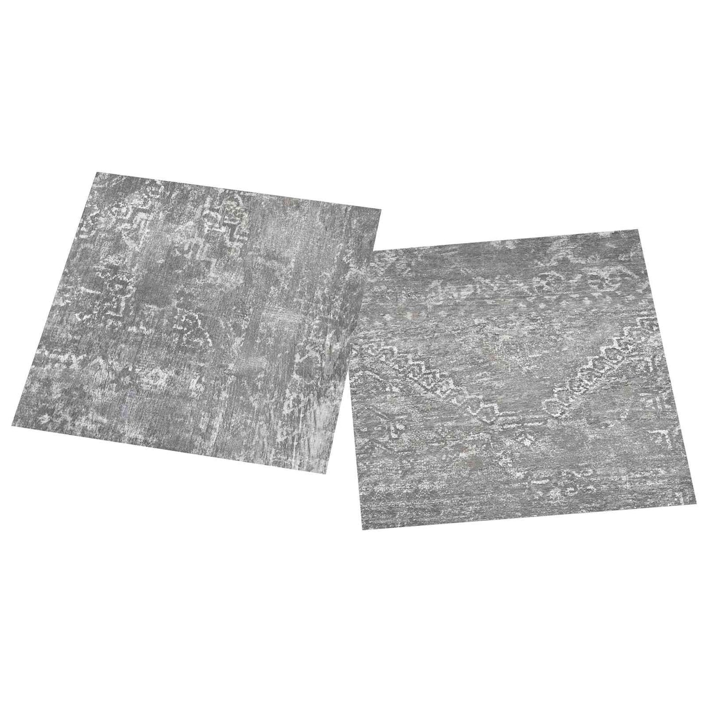 vidaXL Πλάκες Δαπέδου 55 pcs Σκυρόχρωμο Γκρι 5,11 τ.μ. PVC