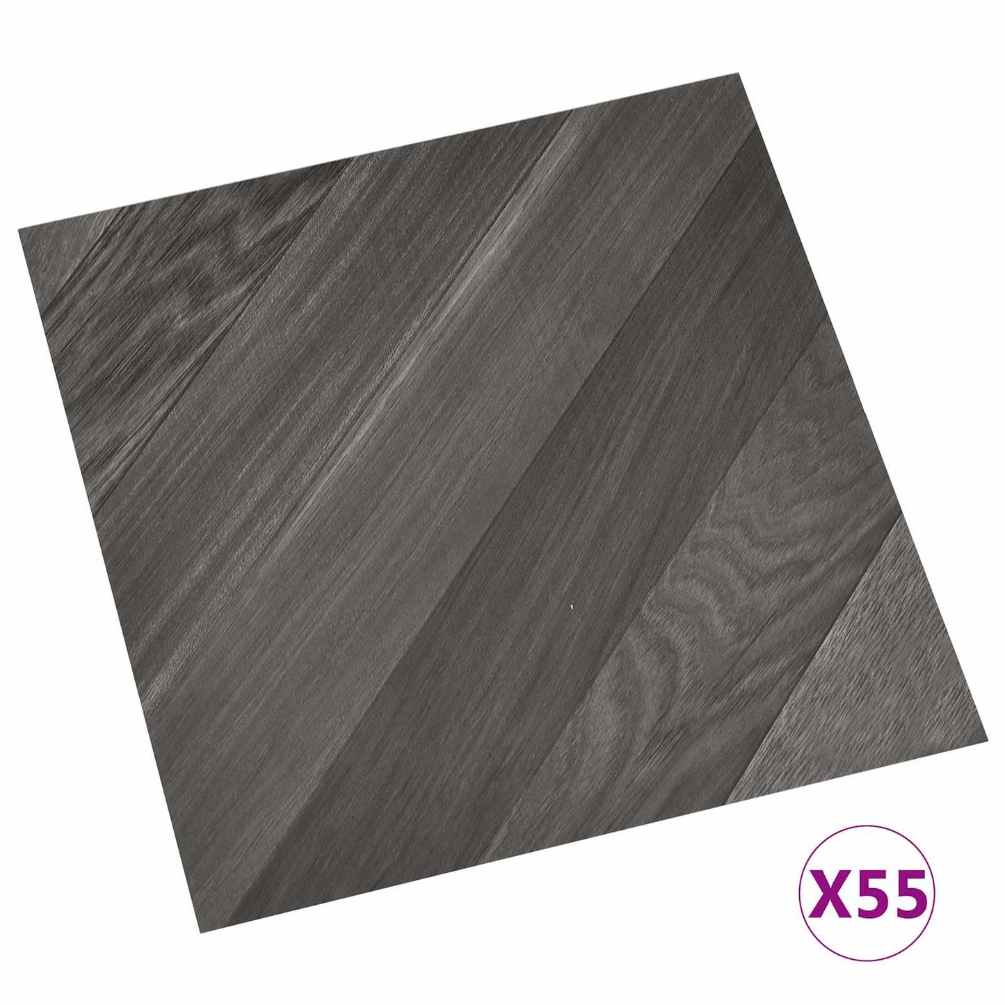 vidaXL Πλάκες Δαπέδου 55 pcs Γκρι 5,11 τ.μ. PVC