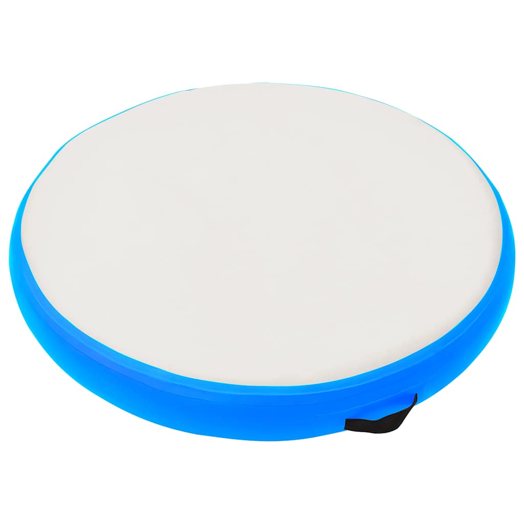 vidaXL Στρώμα Γυμναστικής Φουσκωτό Μπλε 100x100x10 εκ. PVC με Τρόμπα