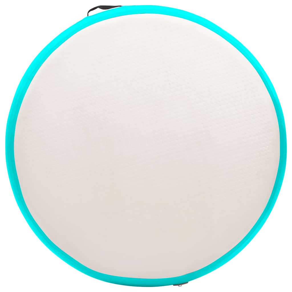 vidaXL Στρώμα Γυμναστικής Φουσκωτό Πράσινο 100x100x15 εκ. PVC & Τρόμπα