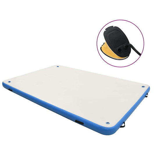 vidaXL Πλατφόρμα Φουσκωτή Πλωτή Μπλε / Λευκή 200 x 150 x 15 εκ.