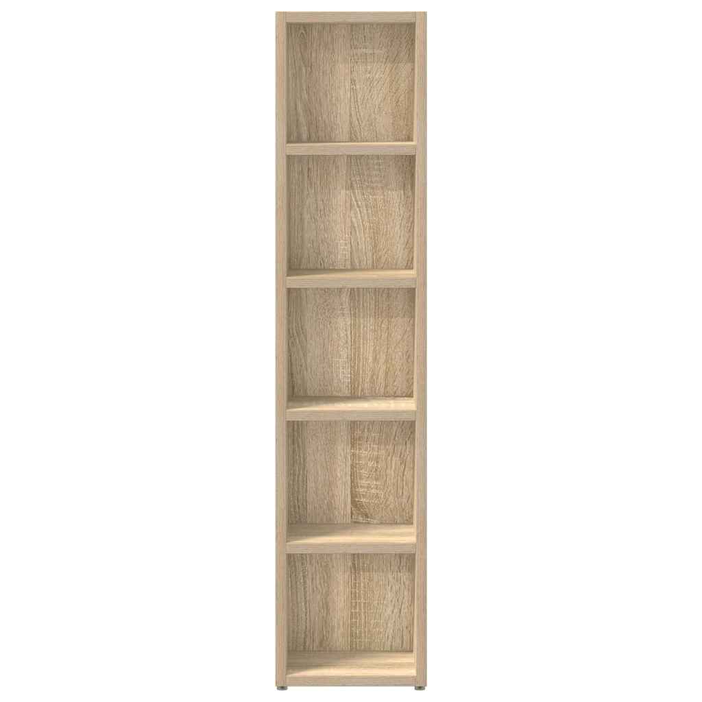 vidaXL Έπιπλα για CD 2 τεμ. Sonoma Δρυς 21x16x93,5 εκ. από Μοριοσανίδα