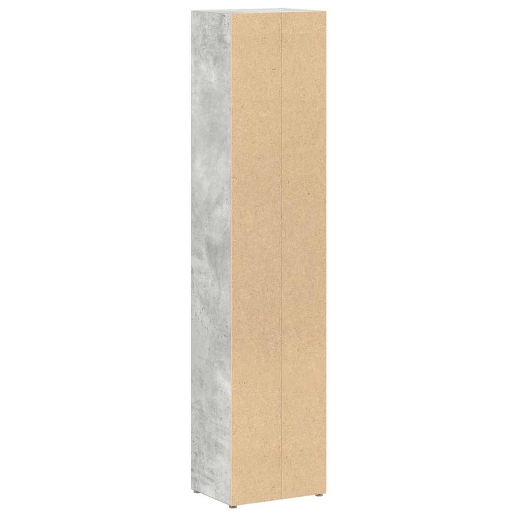 vidaXL Έπιπλα CD 2 τεμ. Γκρι Σκυροδέματος 21x16x93,5 εκ. Μοριοσανίδα