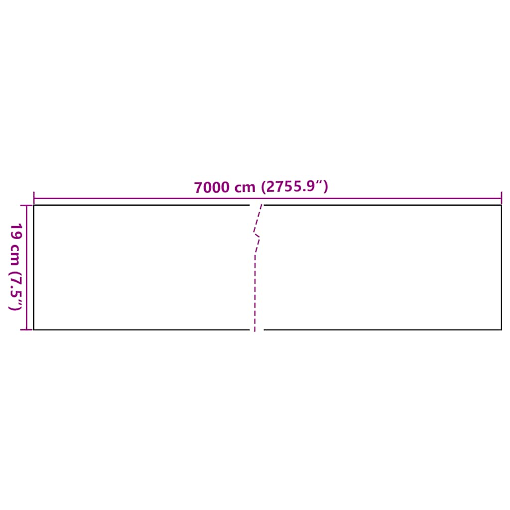vidaXL Περίφραξη Προστατευτική Καφέ 70 x 0,19 μ. από PVC