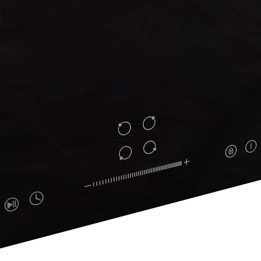 vidaXL Εστία Επαγωγική με 4 Εστίες & Πλήκτρα Αφής 77 εκ. 7000 W Γυάλινη