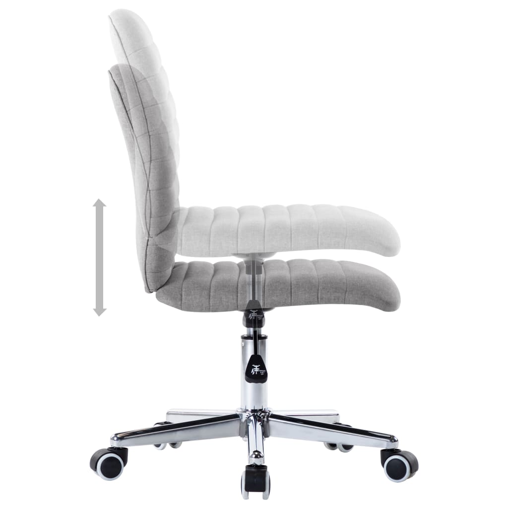 vidaXL Καρέκλες Τραπεζαρίας 6 τεμ. Ανοιχτό Γκρι Υφασμάτινες