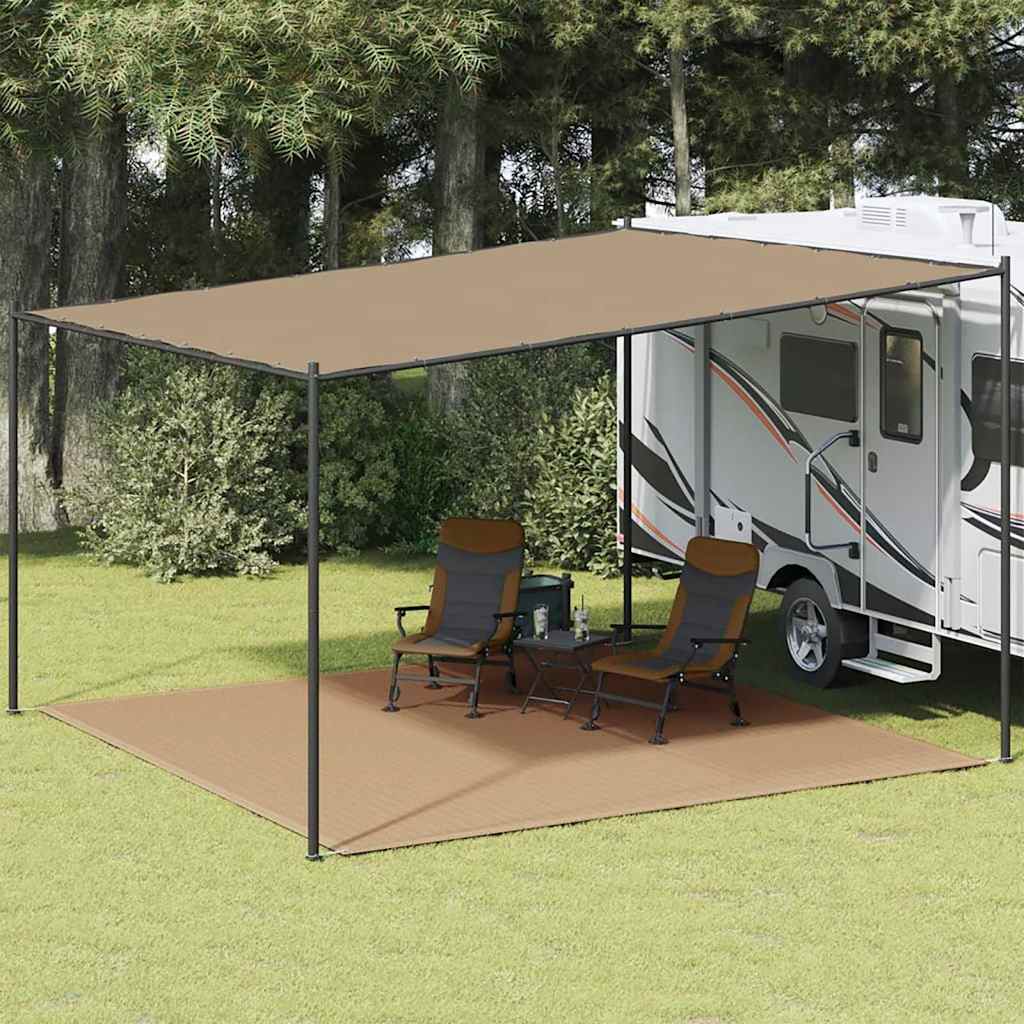 vidaXL Χαλί Σκηνής Taupe 400 x 400 εκ.