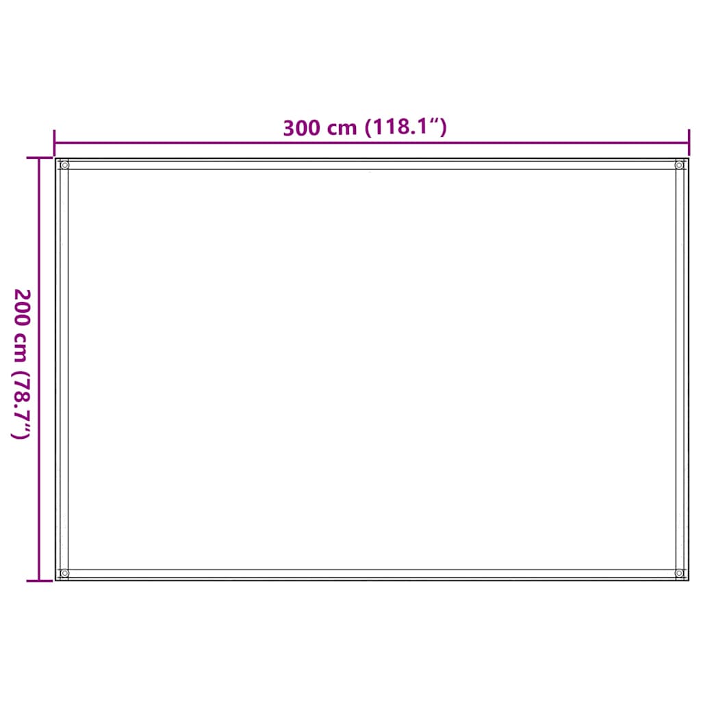vidaXL Χαλί Σκηνής Καφέ 200 x 300 εκ.