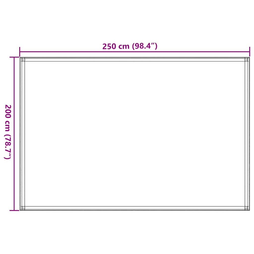vidaXL Χαλί Σκηνής Καφέ 250 x 200 εκ.