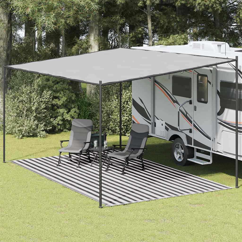 vidaXL Χαλί Σκηνής Ανθρακί / Λευκό 300 x 600 εκ.