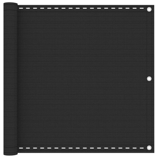 vidaXL Διαχωριστικό Βεράντας Ανθρακί 90 x 500 εκ. από HDPE