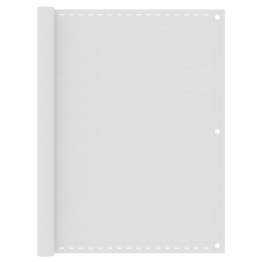 vidaXL Διαχωριστικό Βεράντας Λευκό 120 x 400 εκ. από HDPE