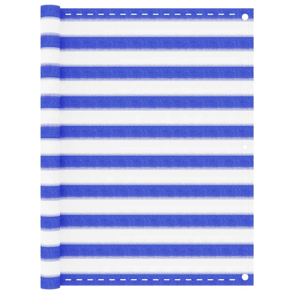 vidaXL Διαχωριστικό Βεράντας Μπλε / Λευκό 120x300 εκ. από HDPE