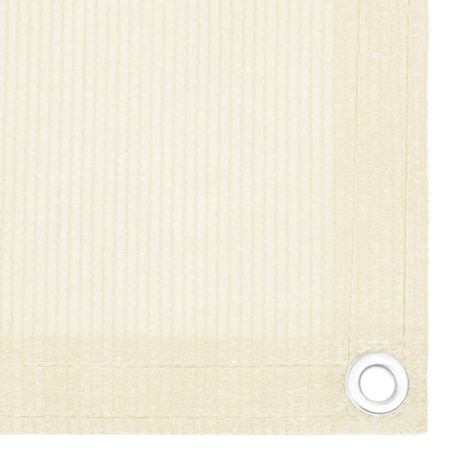vidaXL Διαχωριστικό Βεράντας Κρεμ 75 x 300 εκ. από HDPE