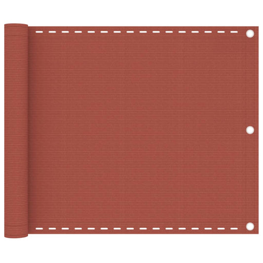 vidaXL Διαχωριστικό Βεράντας Τερακότα 75 x 300 εκ. από HDPE