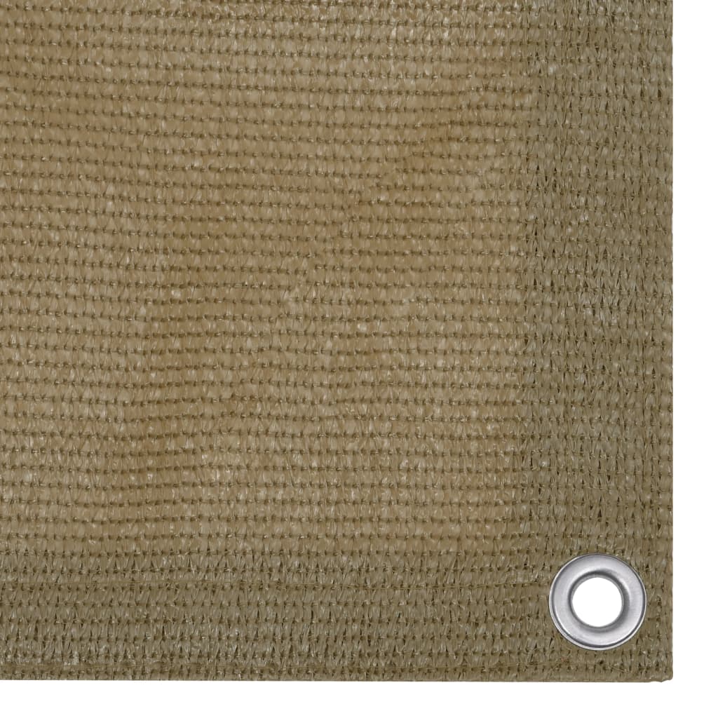 vidaXL Διαχωριστικό Βεράντας Taupe 75 x 600 εκ. από HDPE