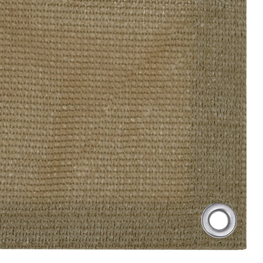 vidaXL Διαχωριστικό Βεράντας Taupe 75 x 600 εκ. από HDPE