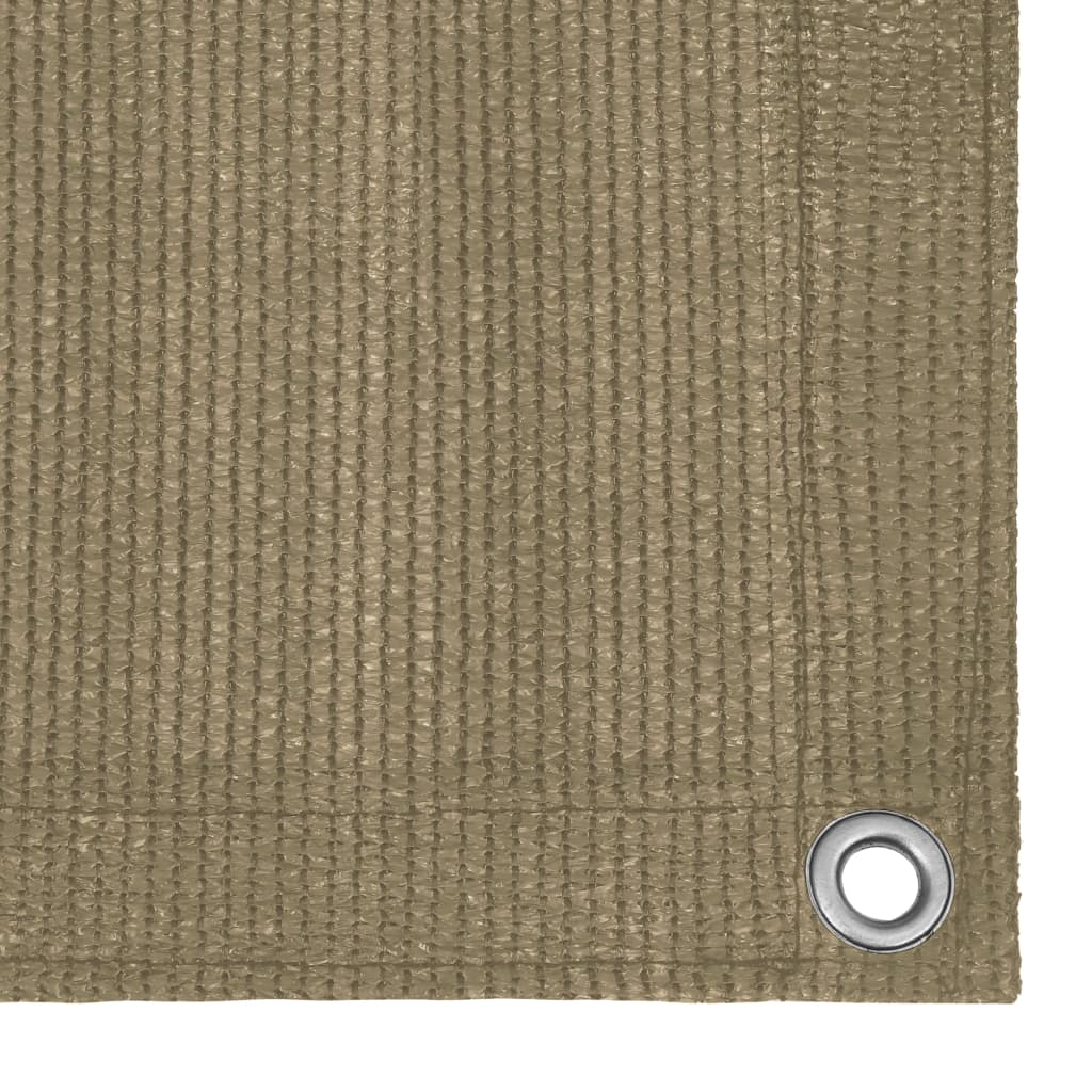 vidaXL Διαχωριστικό Βεράντας Taupe 90 x 300 εκ. από HDPE