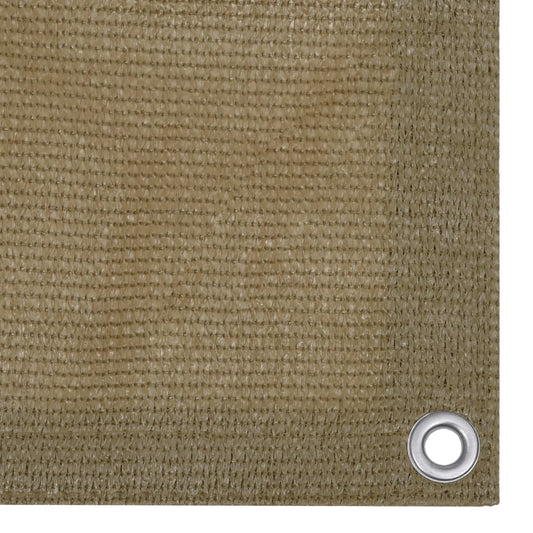 vidaXL Διαχωριστικό Βεράντας Taupe 90 x 600 εκ. από HDPE