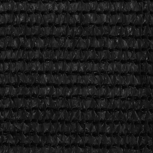vidaXL Διαχωριστικό Βεράντας Μαύρο 90 x 500 εκ. από HDPE