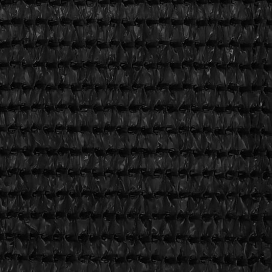 vidaXL Διαχωριστικό Βεράντας Μαύρο 120 x 500 εκ. από HDPE