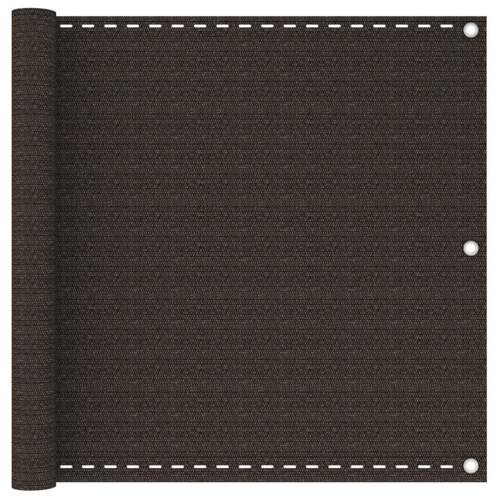 vidaXL Διαχωριστικό Βεράντας Καφέ 90 x 600 εκ. από HDPE