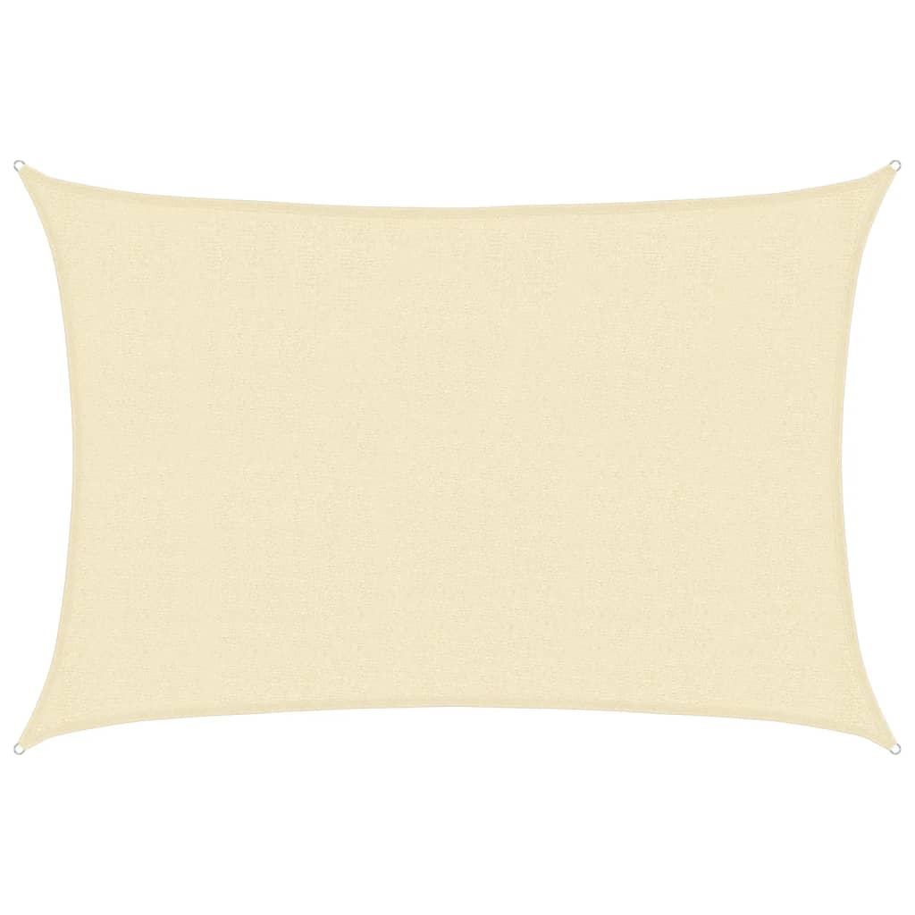 vidaXL Πανί Σκίασης Κρεμ 2,5 x 4 μ. από HDPE 160 γρ./μ²