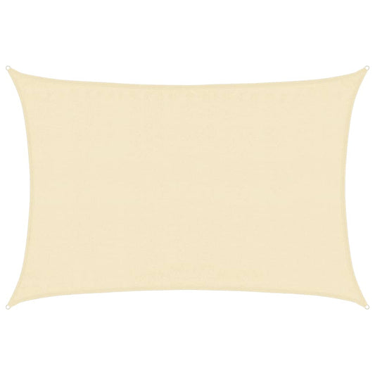 vidaXL Πανί Σκίασης Κρεμ 3,5 x 4,5 μ. από HDPE 160 γρ./μ²