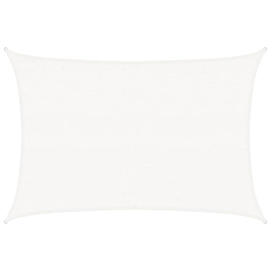 vidaXL Πανί Σκίασης Λευκό 3,5 x 4,5 μ. από HDPE 160 γρ./μ²