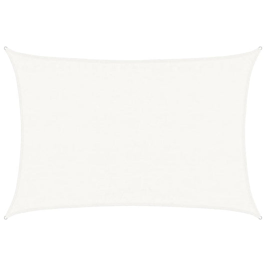 vidaXL Πανί Σκίασης Λευκό 3,5 x 5 μ. από HDPE 160 γρ./μ²