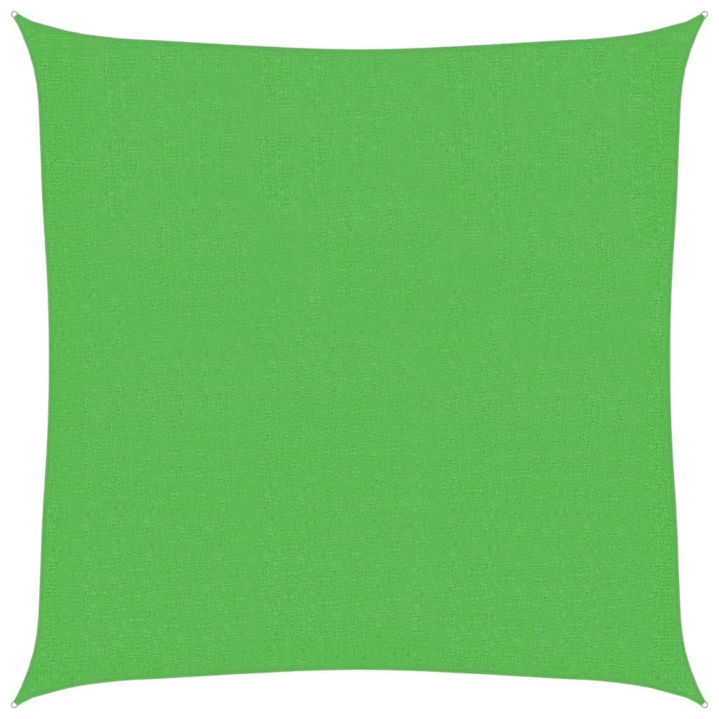 vidaXL Πανί Σκίασης Ανοιχτό Πράσινο 3 x 3 μ. από HDPE 160 γρ./μ²