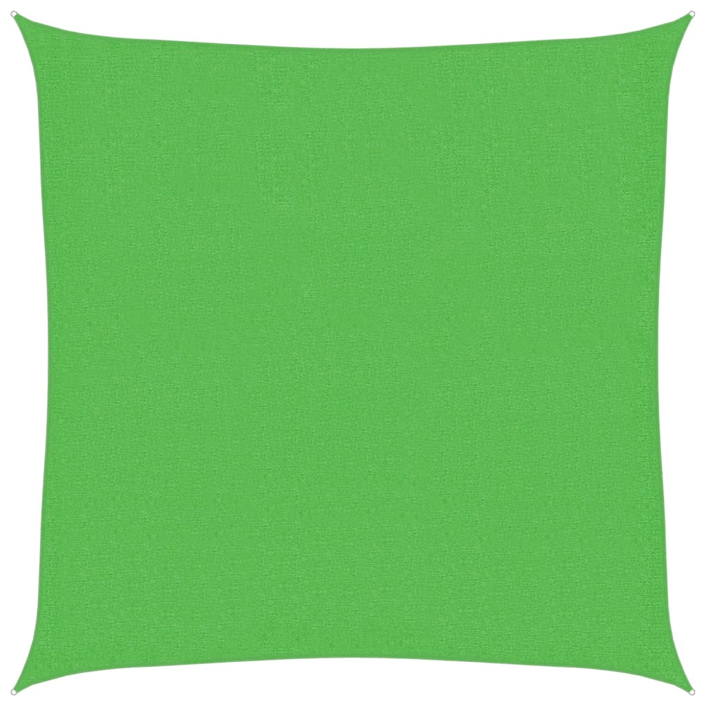 vidaXL Πανί Σκίασης Ανοιχτό Πράσινο 3,6 x 3,6 μ. από HDPE 160 γρ./μ²